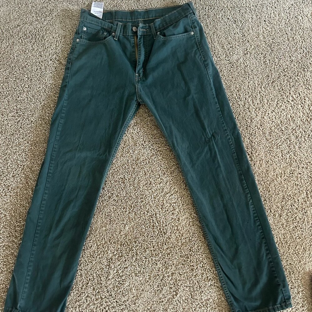 32x32 dark green men's Levi's Jeans
